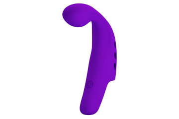 Фиолетовая вибронасадка на палец Gorgon