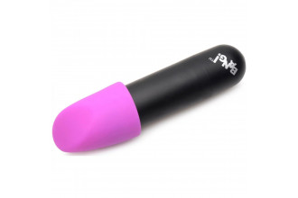 Вибропуля с 4 эластичными насадками Rechargeable Bullet With 4 Attachments