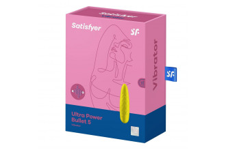 Желтый мини-вибратор Ultra Power Bullet 5