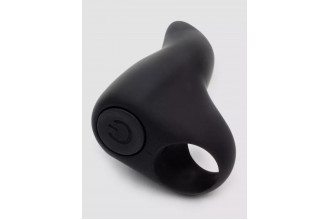 Черный вибратор на палец Sensation Rechargeable Finger Vibrator
