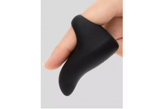 Черный вибратор на палец Sensation Rechargeable Finger Vibrator