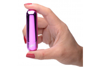 Лиловая вибропуля 10X Rechargeable Vibrating Metallic Bullet