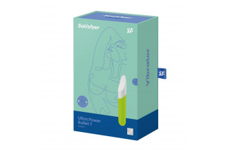 Лаймовый мини-вибратор Ultra Power Bullet 7