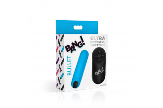 Голубая вибропуля с пультом ДУ 21X Vibrating Bullet with Remote Control