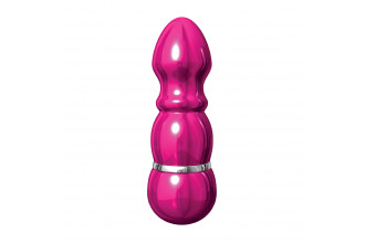 Алюминиевый рельефный вибратор PINK SMALL - 7,5 см.
