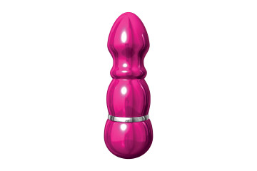 Алюминиевый рельефный вибратор PINK SMALL - 7,5 см.