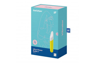 Желтый мини-вибратор Ultra Power Bullet 7