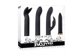 Набор из вибропули и 3 сменных насадок Four Play