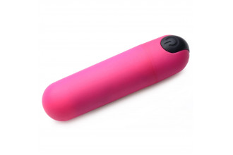 Розовая вибропуля с пультом ДУ 21X Vibrating Bullet with Remote Control