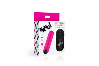 Розовая вибропуля с пультом ДУ 21X Vibrating Bullet with Remote Control