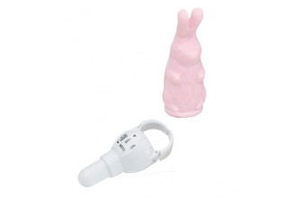 Розовый виброзайчик 4PLAY FINGER RING VIBE RABBIT PINK