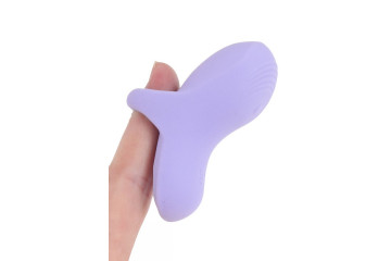 Сиреневый сенсорный вибромассажёр на палец Fuzu Sensa