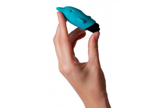 Голубой вибростимулятор-дельфин Lastic Pocket Dolphin - 7,5 см. Голубой вибростимулятор-дельфин Lastic Pocket Dolphin - 7,5 см.