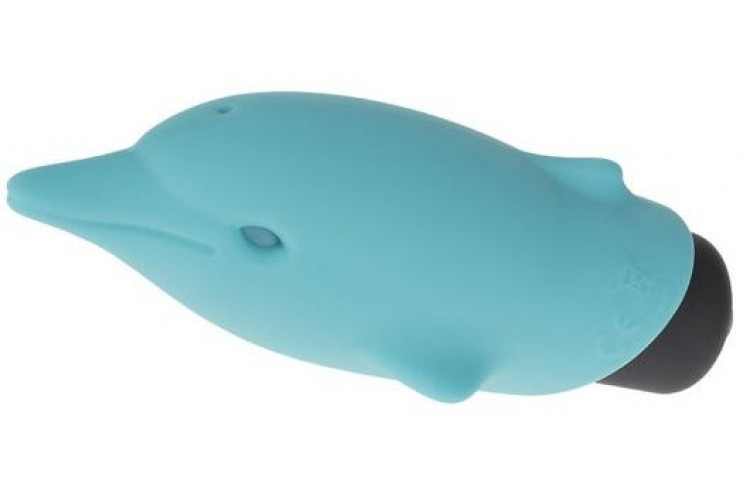 Голубой вибростимулятор-дельфин Lastic Pocket Dolphin - 7,5 см. Голубой вибростимулятор-дельфин Lastic Pocket Dolphin - 7,5 см.