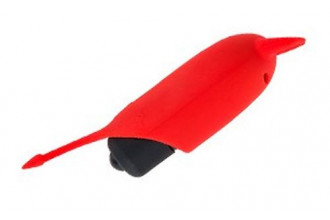 Красный вибростимулятор Devol Mini Vibrator - 8,5 см.
