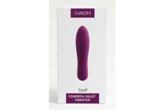 Фиолетовая вибропуля Tulip - 10,6 см.