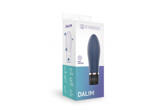 Темно-синий мини-вибратор Dalim - 10 см.