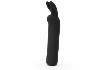 Черная вибропуля с ушками Rechargeable Rabbit Ears Bullet Vibrator