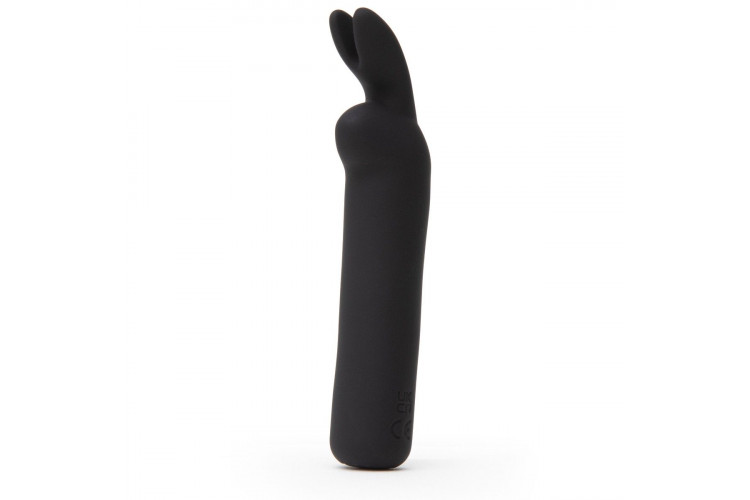 Черная вибропуля с ушками Rechargeable Rabbit Ears Bullet Vibrator