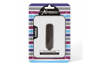 Черная вибропуля X-Basic Bullet Mini One Speed - 5,9 см.