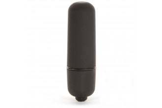 Черная вибропуля X-Basic Bullet Mini One Speed - 5,9 см.