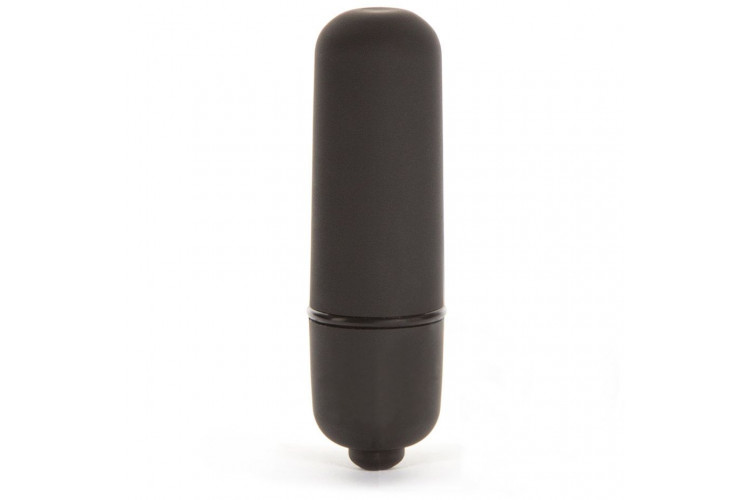 Черная вибропуля X-Basic Bullet Mini One Speed - 5,9 см.