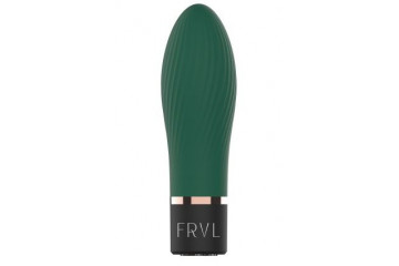 Изумрудный мини-вибратор Dalim - 10 см.