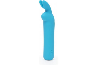 Голубая вибропуля с ушками Rechargeable Rabbit Ears Bullet Vibrator