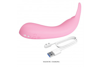 Розовый мини-вибратор DJ Cock - 13,9 см.