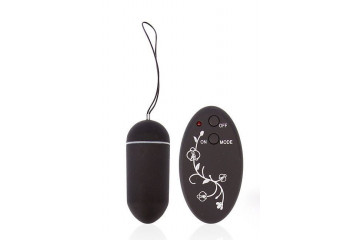 Черное виброяйцо Sexy Friend с 10 режимами вибрации