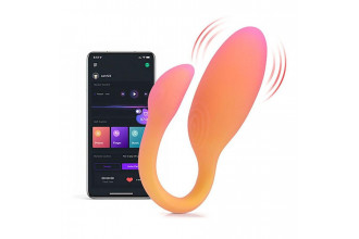 Оранжевый вибратор Flamingo Max