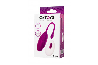 Фиолетовое силиконовое виброяйцо Purr