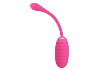 Розовое виброяйцо Kirk с управлением через смартфон