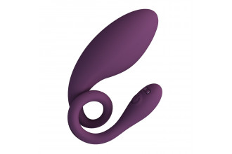 Фиолетовое виброяйцо Dora с управлением через приложение