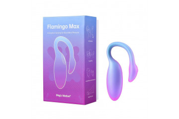 Голубой вибратор Flamingo Max