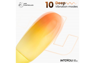 Желтое интерактивное виброяйцо Double Layer Egg