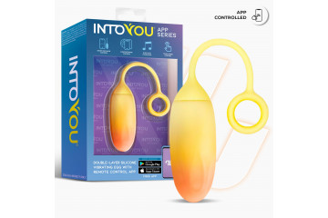 Желтое интерактивное виброяйцо Double Layer Egg