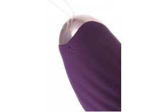 Фиолетовое виброяйцо с имитацией фрикций Bumpy
