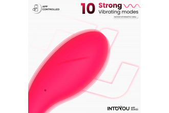 Ярко-розовое интерактивное виброяйцо Bulby