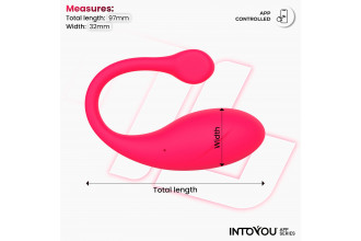 Ярко-розовое интерактивное виброяйцо Bulby