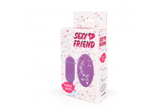 Фиолетовое виброяйцо Sexy Friend с 10 режимами вибрации