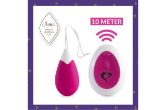 Розовое виброяйцо на радиоуправлении Anna Vibrating Egg Remote