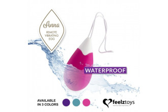 Розовое виброяйцо на радиоуправлении Anna Vibrating Egg Remote