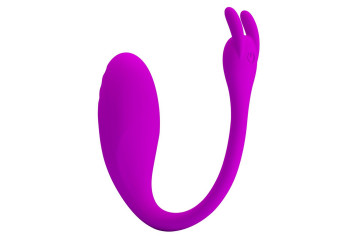 Лиловое виброяйцо Catalina с управлением через приложение