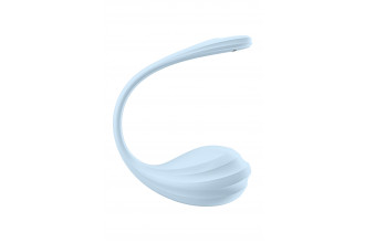 Голубое виброяйцо Smooth Petal