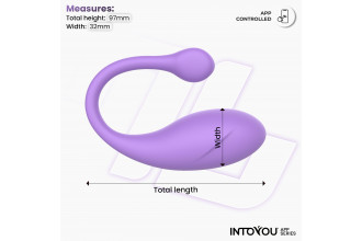 Сиреневое интерактивное виброяйцо Bulby