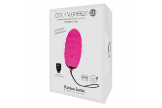 Розовое виброяйцо с пультом ДУ Ocean Breeze 2.0 + LRS