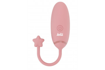 Нежно-розовое виброяйцо с управлением через приложение Diana