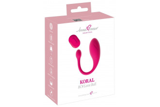 Розовое виброяйцо KORAL RC Love Ball