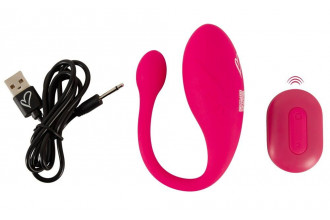 Розовое виброяйцо KORAL RC Love Ball